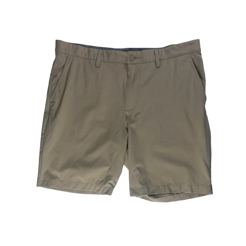 Adidas Mens Golf Shorts Size 36 Brown Khaki Stretch Primegreen Performance